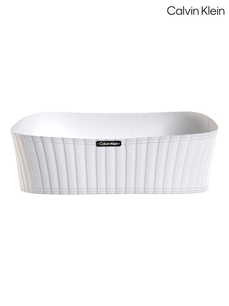 Calvin Klein White Bandeau Bikini Top (N27201) | €38