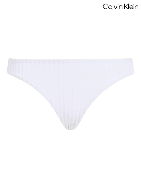 Calvin Klein White Bikini Bottoms (N27206) | LEI 178