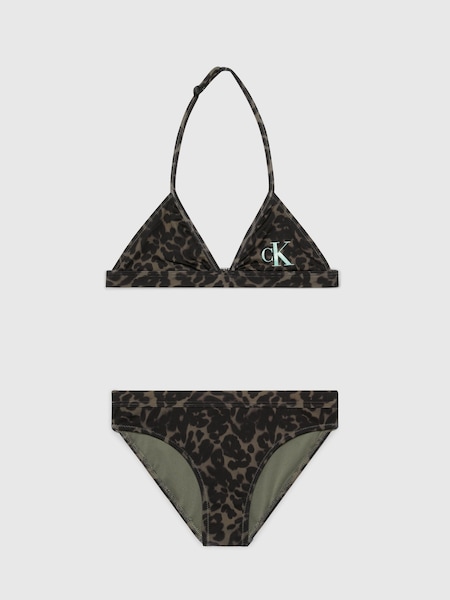 Calvin Klein Green Triangle Bikini Set (N27210) | AED55