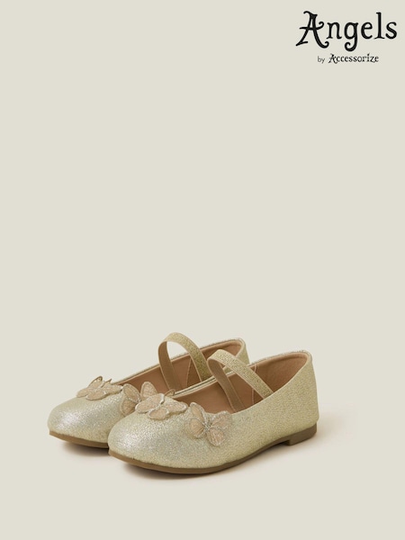 Angels By Accessorize Girls Butterfly Ballet Flats (N27211) | ‏101‏₪ - ‏106‏ ₪
