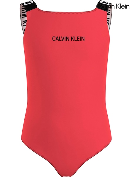 Rot - Calvin Klein Logo Sport Swimsuit (N27215) | 43 €