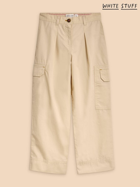 White Stuff Colette Cargo 100% Cotton Trousers (N27229) | 93 LEI