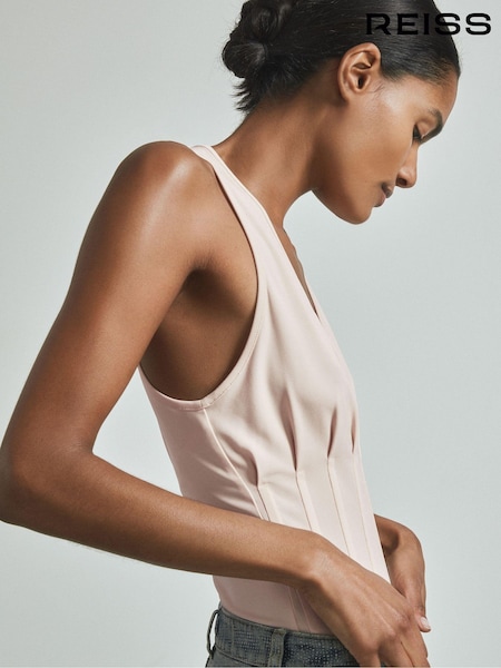 Reiss Nude Fernanda Corset Detail Vest (N27285) | €180