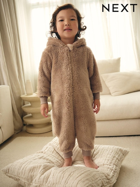 Brown/Cream Bear All-In-One Fleece (9mths-8yrs) (N27300) | 823 UAH - 1,029 UAH