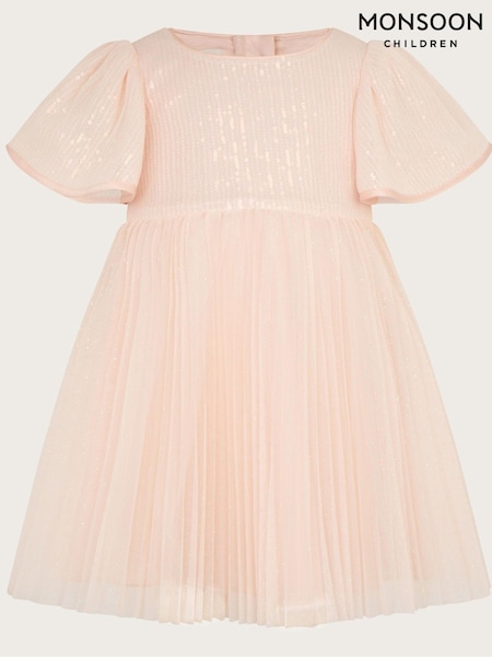 Monsoon Pink Baby Florence Sequin Dress (N27413) | €30 - €33