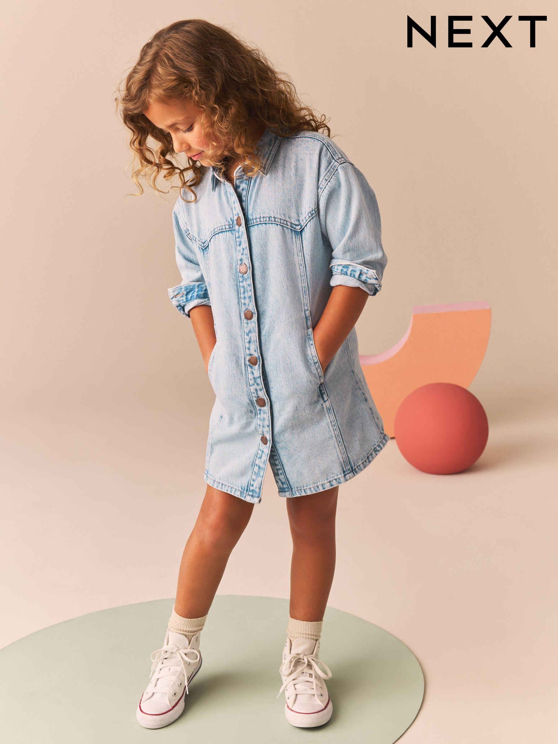 Girls Denim Dresses Girls Denim Pinafore Next Luxembourg