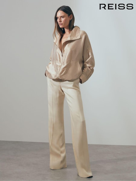 Reiss Carmen Zip-Through Jacket with Silk (N27576) | €601