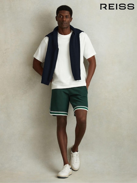Vihreä Multi - Reiss Jack Knitted Elasticated Waist Shorts (N27611) | €173