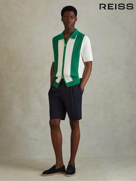 Reiss Painter Crochet Zip-front Shirt (N27681) | €202