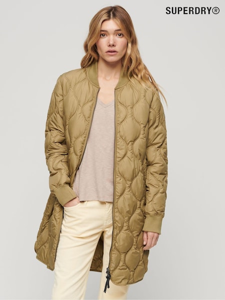Superdry Green Studios Long Liner Coat (N27742) | €152