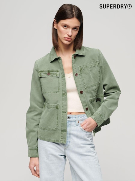 Superdry Green Four Pocket Chore Jacket (N27765) | €47.50