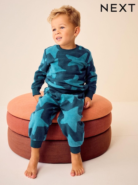 Navy Blue Star Single Soft Touch Fleece With Elastane Pyjamas (9mths-12yrs) (N27782) | AED49 - AED67