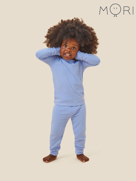 MORI Cotton & Bamboo Kids Blue Pyjama Set (N28168) | ‏224 ر.س.‏ - ‏238 ر.س.‏