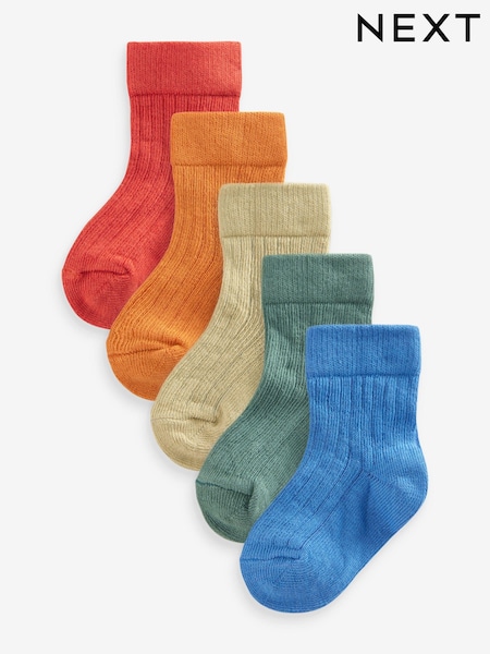 Multi bright Socks Baby 5 Pack (0mths-2yrs) (N28220) | €7