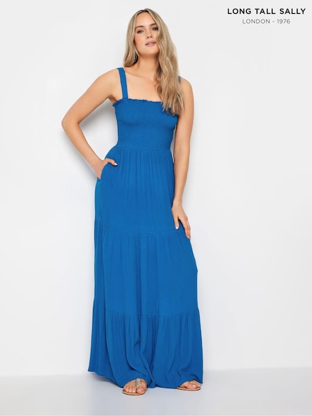 Blau - Long Tall Sally Crinkle Tiered Dress (N28307) | 48 €