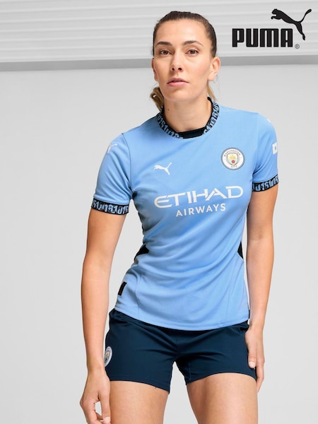 Puma Light Blue Womens  Manchester City Home 24/25 Football Shirt (N28325) | €53