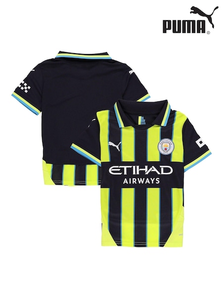 Puma Teal Blue Kids Manchester City Away 24/25 Football Shirt (N28338) | €40 - €47