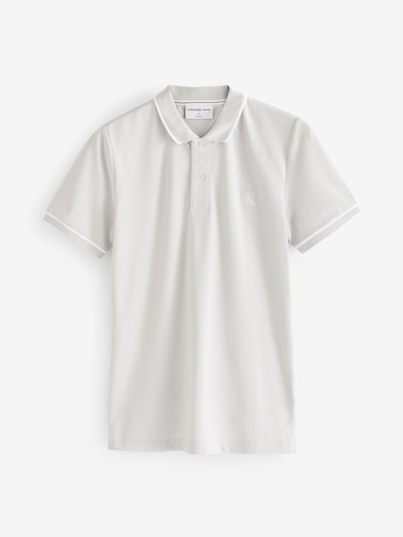 Calvin Klein 100% Cotton Logo Tipping Slim Polo Shirt (N28371) | ‏360 د.إ.‏