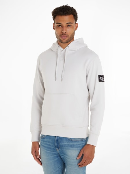Calvin Klein Woven Badge Hoodie (N28388) | 537 LEI