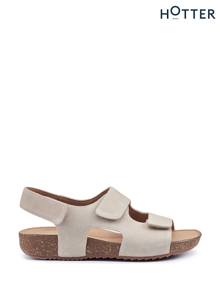 Hotter Natural Extra Wide Fit Explore Touch Fastening Sandals (N28509) | €45