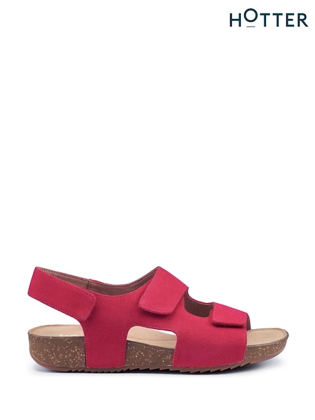 Hotter Pink Regular Fit Explore Touch Fastening Sandals (N28540) | €75
