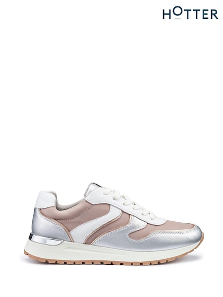 Hotter Pink Regular Fit Aries Lace-Up Trainers (N28567) | €50