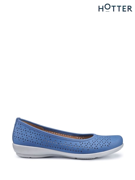 Hotter Blue Standard Fit Regular Fit Livvy II Slip-On Shoes (N28568) | €99
