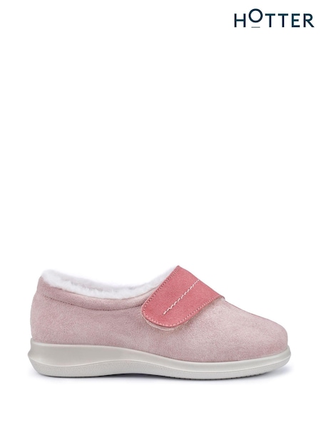 Hotter Pink Wrap Touch Fastening Slippers (N28603) | €75