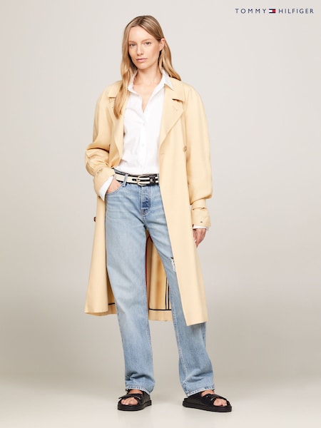 Tommy Hilfiger TENCEL™ Blend Trench Coat (N28681) | 967 LEI