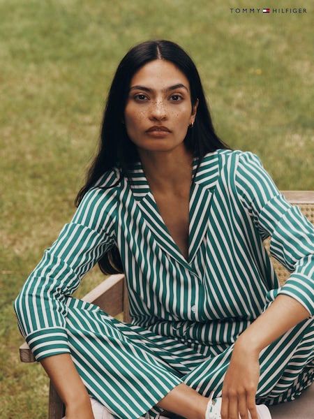 Tommy Hilfiger Green Stripe Shirt (N28683) | €92