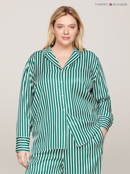 Tommy Hilfiger Green Curve Pj Striped Shirt (N28691) | €61