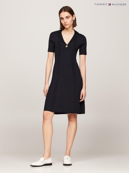 Tommy Hilfiger Rib Button Sweater Dress (N28697) | 644 LEI