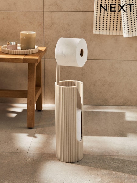 Natural Rib Toilet Roll Holder (N28732) | €43
