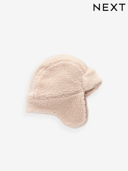 Cream Borg Baby Trapper Hat (N28828) | €8