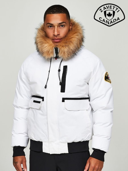 Zavetti Canada Mens Abelli 2.0 Hooded Bomber Jacket (N29039) | AED335