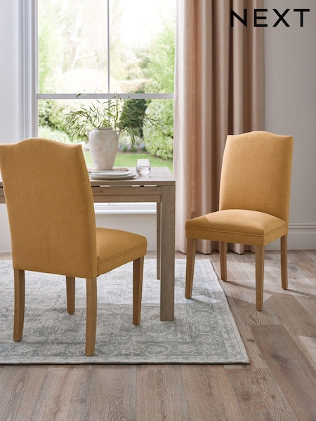 Set of 2 Mid Ochre Malvern Dining Chairs (N29113) | €285