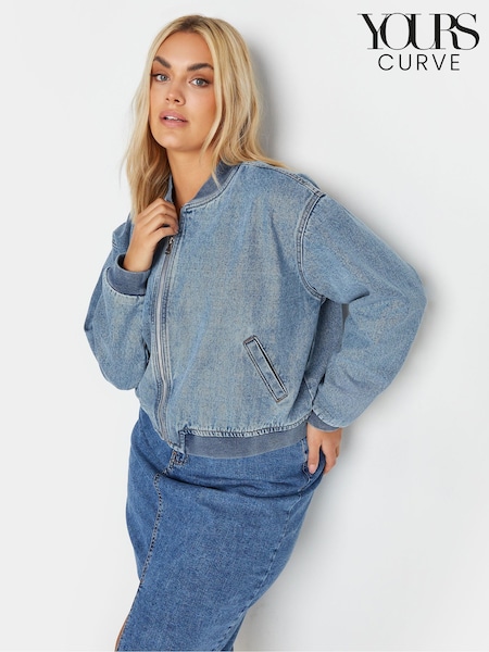 Yours Curve Denim Bomber Jacket (N29153) | 16 €