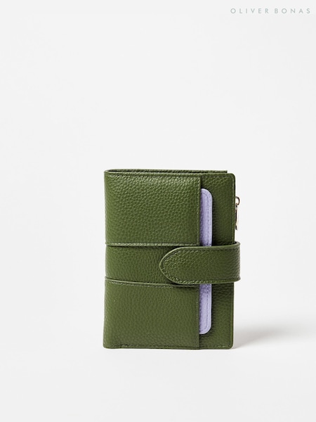 Oliver Bonas Green Naomi Zipped Purse (N29257) | ₪151