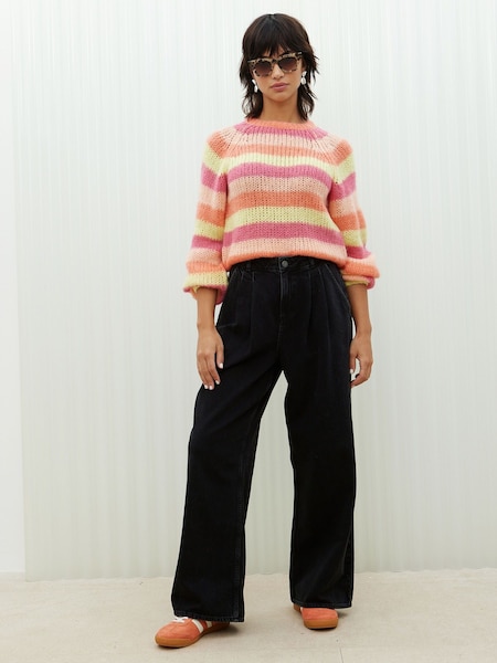 Oliver Bonas Multi Striped Lofty Knitted Jumper (N29319) | €38