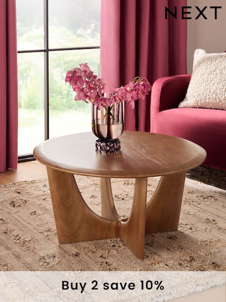 Dark Arc Solid Mango Wood Coffee Table (N29367) | €430