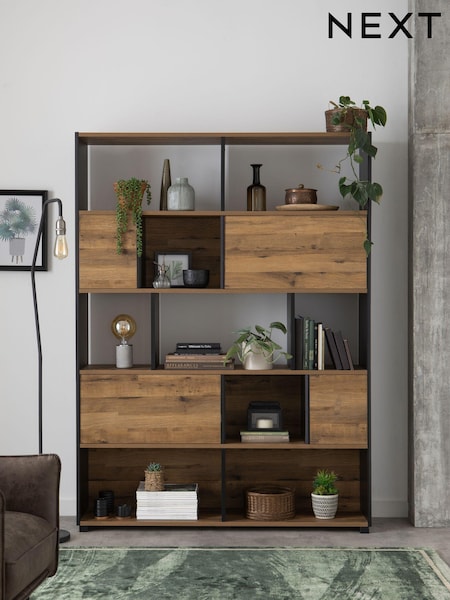 Dark Natural Bronx Oak Effect Display Shelf (N29371) | €800