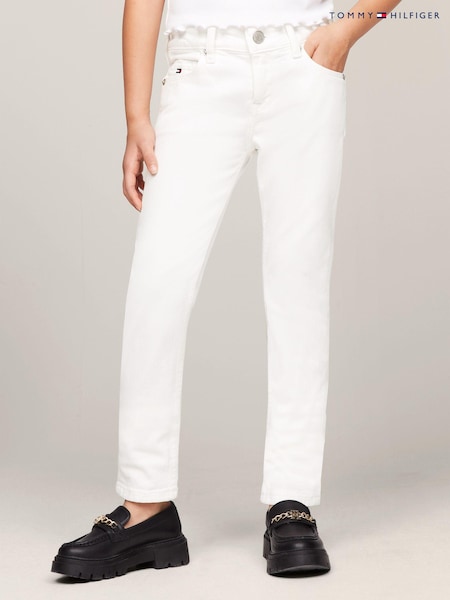 Tommy Hilfiger Nora Slim Straight White Jeans (N29401) | €31