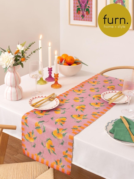 Furn Pink Oranges Table Runner (N29550) | R$ 140