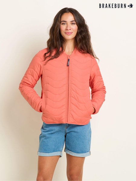 Brakeburn Pink Wave Quilted Jacket (N29629) | €114