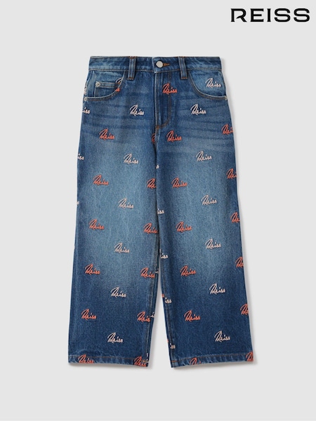 Reiss Skylar Relaxed Embroidered Logo Jeans (N29650) | 90 €