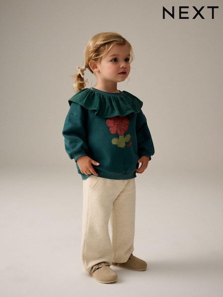 Cream Wide Leg Joggers (3mths-7yrs) (N29655) | €7 - €9