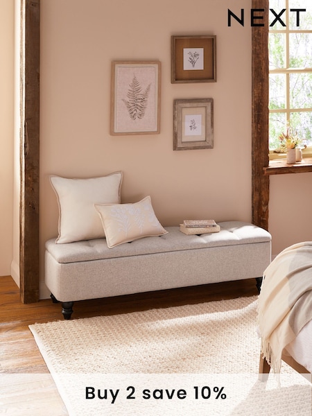 Wool Blend Natural Stone Hartford Ottoman Blanket Box (N29970) | €320 - €380