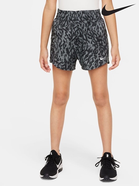 Черный/серый с принтом  - Nike One Woven High Rise Shorts (N30042) | €20