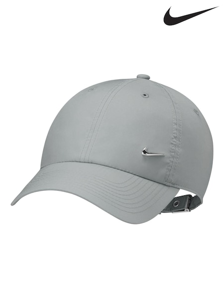 Grå - Nike Dri-fit Club Unstructured Metal Swoosh Cap (N30194) | kr480