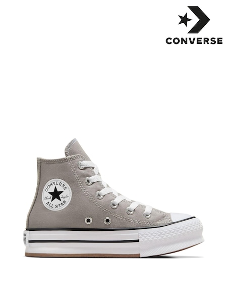Converse Grey Chuck Taylor All Star EVA Lift Junior Trainers (N30266) | €29